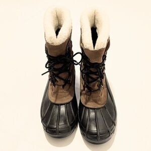 Sorel Badger Men’s Boots, Size 8, Brown & Black